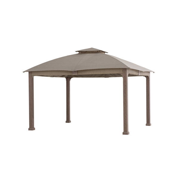 Sunjoy 11 ft. x 13 ft. Hudson Soft Top Gazebo with 5year Fade